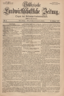 Schlesische Landwirthschaftliche Zeitung : Organ der Gesammt Landwirthschaft. Jg.11, Nr. 6 (10 Februar 1870) + dod.