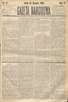 Gazeta Narodowa. 1865, nr 8