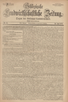 Schlesische Landwirthschaftliche Zeitung : Organ der Gesammt Landwirthschaft. Jg.11, Nr. 26 (30 Juni 1870) + dod.