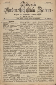 Schlesische Landwirthschaftliche Zeitung : Organ der Gesammt Landwirthschaft. Jg.12, Nr. 3 (19 Januar 1871) + dod.