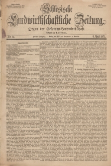 Schlesische Landwirthschaftliche Zeitung : Organ der Gesammt Landwirthschaft. Jg.12, Nr. 14 (6 April 1871) + dod.
