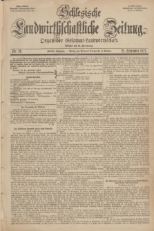 Schlesische Landwirthschaftliche Zeitung : Organ der Gesammt Landwirthschaft. Jg.12, Nr. 38 (21 September 1871) + dod.