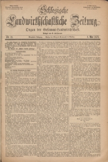 Schlesische Landwirthschaftliche Zeitung : Organ der Gesammt Landwirthschaft. Jg.14, Nr. 19 (8 Mai 1873) + dod.