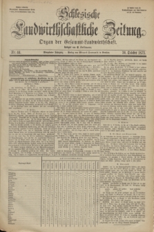 Schlesische Landwirthschaftliche Zeitung : Organ der Gesammt Landwirthschaft. Jg.14, Nr. 44 (30 October 1873) + dod.