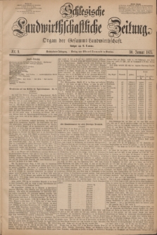 Schlesische Landwirthschaftliche Zeitung : Organ der Gesammt Landwirthschaft. Jg.16, Nr. 9 (30 Januar 1875)