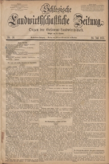 Schlesische Landwirthschaftliche Zeitung : Organ der Gesammt Landwirthschaft. Jg.16, Nr. 59 (24 Juli 1875)