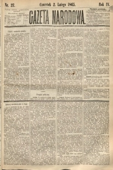 Gazeta Narodowa. 1865, nr 27