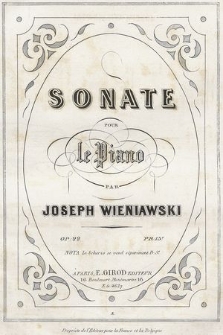 Sonate : pour le piano : op. 22