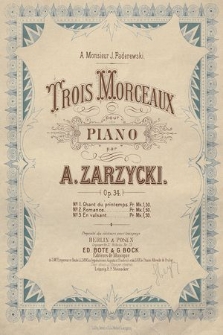 Trois morceaux : pour piano : op. 34. No. 2, Romance