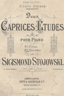 Deux Caprices-études : pour piano : Op. 2. No. 2, Toccatina