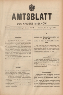 Amtsblatt des Kreises Miechów. 1915, Nr. 10 (15 August)