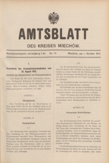 Amtsblatt des Kreises Miechów. 1915, Nr. 13 (1 October)