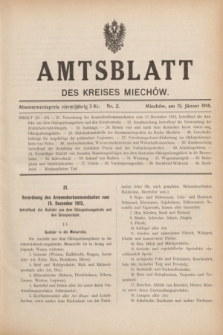 Amtsblatt des Kreises Miechów. 1916, Nr. 2 (15 Jänner)