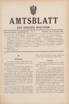 Amtsblatt des Kreises Miechów. 1916, Nr. 4 (15 Februar) + dod.