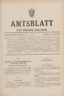 Amtsblatt des Kreises Miechów. 1916, Nr. 9 (1 Mai)