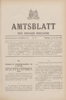 Amtsblatt des Kreises Miechów. 1916, Nr. 12 (15 Juni)