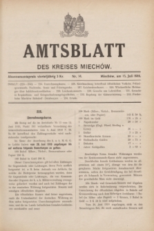 Amtsblatt des Kreises Miechów. 1916, Nr. 14 (15 Juli)