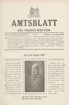 Amtsblatt des Kreises Miechów. 1916, Nr. 16 (15 August)