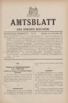 Amtsblatt des Kreises Miechów. 1916, Nr. 21 (1 November)