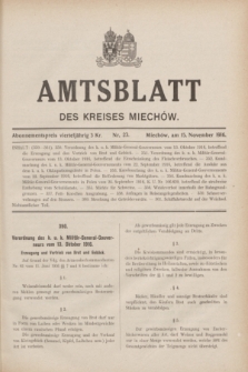 Amtsblatt des Kreises Miechów. 1916, Nr. 23 (15 November)