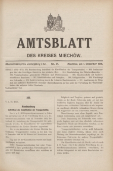 Amtsblatt des Kreises Miechów. 1916, Nr. 24 (1 Dezember)
