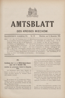 Amtsblatt des Kreises Miechów. 1916, Nr. 25 (15 Dezember)