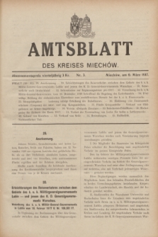 Amtsblatt des Kreises Miechów. 1917, Nr. 3 (6 März)