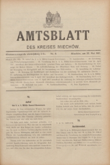 Amtsblatt des Kreises Miechów. 1917, Nr. 6 (22 Mai)