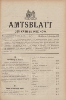 Amtsblatt des Kreises Miechów. 1917, Nr. 9 (15 September)