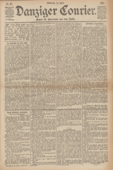 Danziger Courier : Organ für Jedermann aus dem Volke. Jg.12, Nr. 85 (12 April 1893)