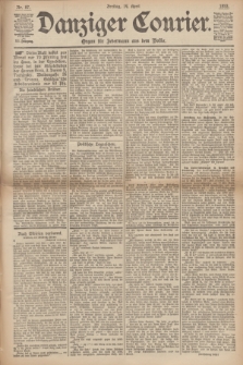 Danziger Courier : Organ für Jedermann aus dem Volke. Jg.12, Nr. 87 (14 April 1893) + dod.