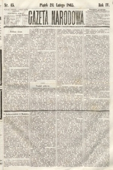 Gazeta Narodowa. 1865, nr 45