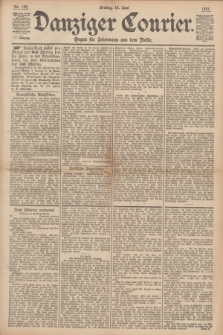 Danziger Courier : Organ für Jedermann aus dem Volke. Jg.12, Nr. 139 (16 Juni 1893) + dod.