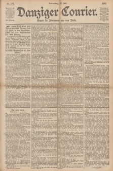 Danziger Courier : Organ für Jedermann aus dem Volke. Jg.12, Nr. 174 (27 Juli 1893)