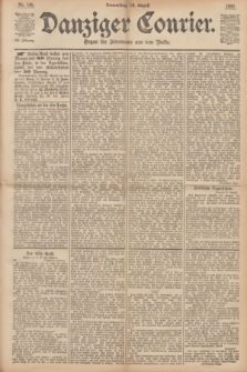 Danziger Courier : Organ für Jedermann aus dem Volke. Jg.12, Nr. 186 (10 August 1893)