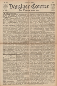 Danziger Courier : Organ für Jedermann aus dem Volke. Jg.12, Nr. 190 (15 August 1893)