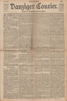 Danziger Courier : Organ für Jedermann aus dem Volke. Jg.12, Nr. 193 (18 August 1893) + dod.