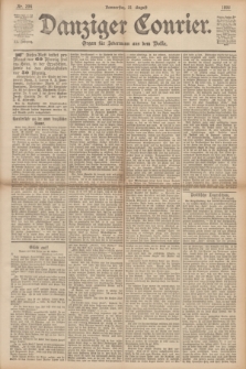 Danziger Courier : Organ für Jedermann aus dem Volke. Jg.12, Nr. 204 (31 August 1893)