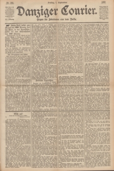 Danziger Courier : Organ für Jedermann aus dem Volke. Jg.12, Nr. 205 (1 September 1893) + dod.