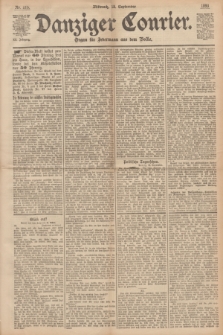 Danziger Courier : Organ für Jedermann aus dem Volke. Jg.12, Nr. 215 (13 September 1893)