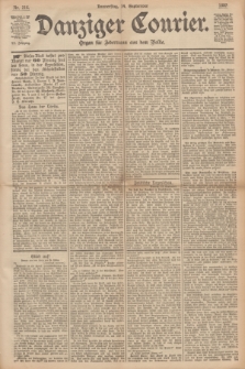 Danziger Courier : Organ für Jedermann aus dem Volke. Jg.12, Nr. 216 (14 September 1893)