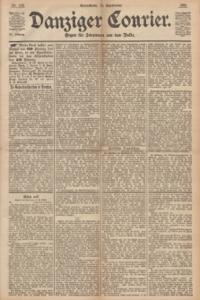 Danziger Courier : Organ für Jedermann aus dem Volke. Jg.12, Nr. 218 (16 September 1893)