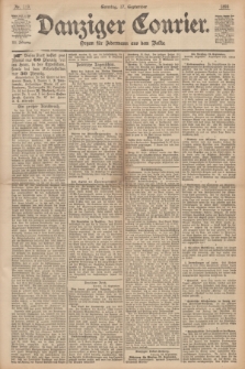 Danziger Courier : Organ für Jedermann aus dem Volke. Jg.12, Nr. 219 (17 September 1893) + dod.