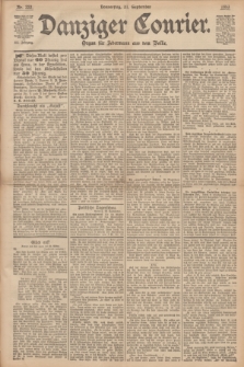 Danziger Courier : Organ für Jedermann aus dem Volke. Jg.12, Nr. 222 (21 September 1893)