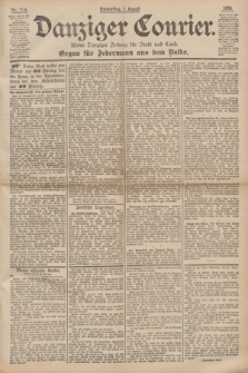 Danziger Courier : Kleine Danziger Zeitung für Stadt und Land : Organ für Jedermann aus dem Volke. Jg.14, Nr. 178 (1 August 1895)