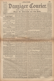 Danziger Courier : Kleine Danziger Zeitung für Stadt und Land : Organ für Jedermann aus dem Volke. Jg.14, Nr. 185 (9 August 1895)
