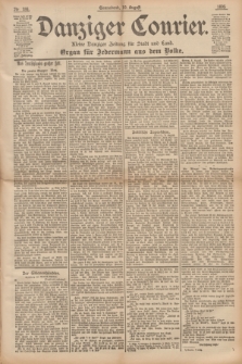 Danziger Courier : Kleine Danziger Zeitung für Stadt und Land : Organ für Jedermann aus dem Volke. Jg.14, Nr. 186 (10 August 1895)
