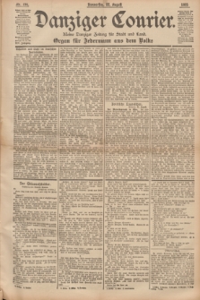 Danziger Courier : Kleine Danziger Zeitung für Stadt und Land : Organ für Jedermann aus dem Volke. Jg.14, Nr. 196 (22 August 1895)