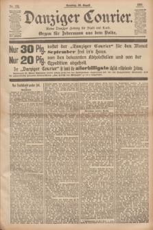 Danziger Courier : Kleine Danziger Zeitung für Stadt und Land : Organ für Jedermann aus dem Volke. Jg.14, Nr. 199 (25 August 1895) + dod.