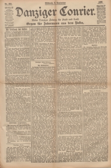 Danziger Courier : Kleine Danziger Zeitung für Stadt und Land : Organ für Jedermann aus dem Volke. Jg.14, Nr. 206 (4 September 1895)